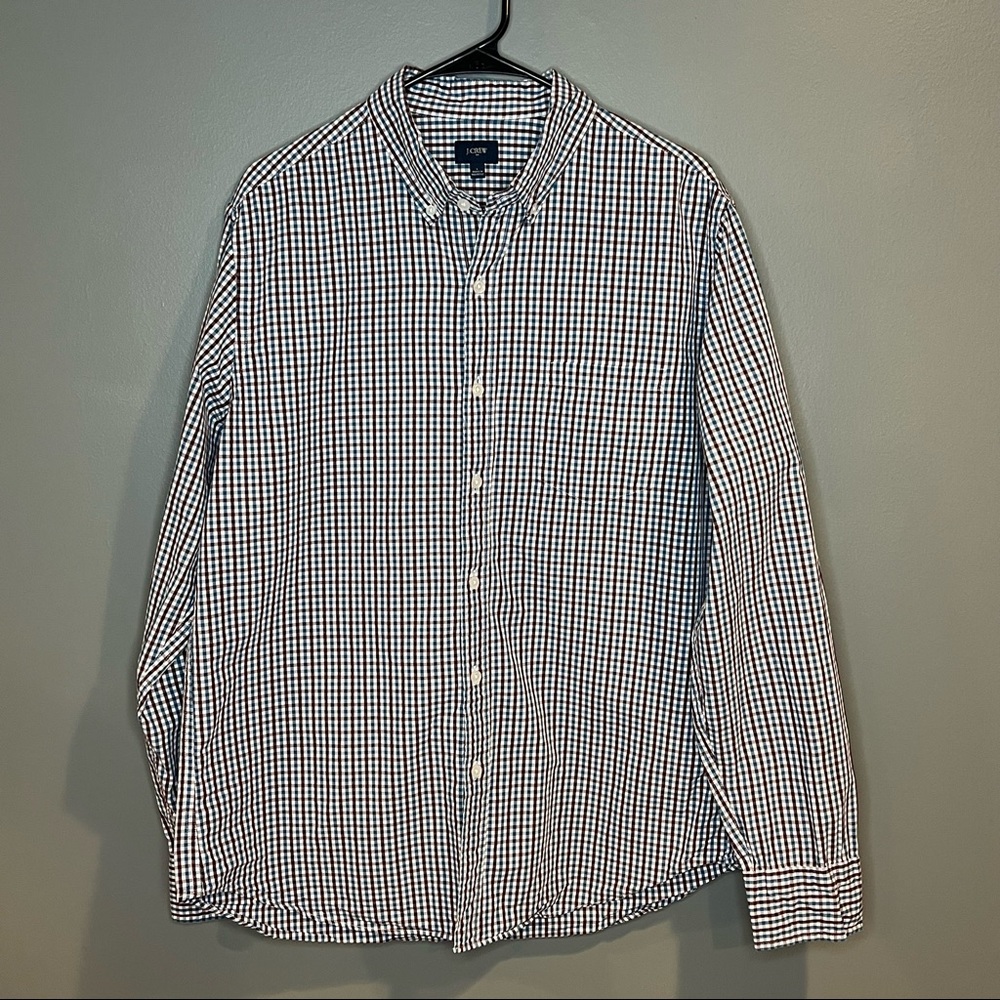 J. Crew Long sleeve Button up Shirt Stretch Wrinkle Free